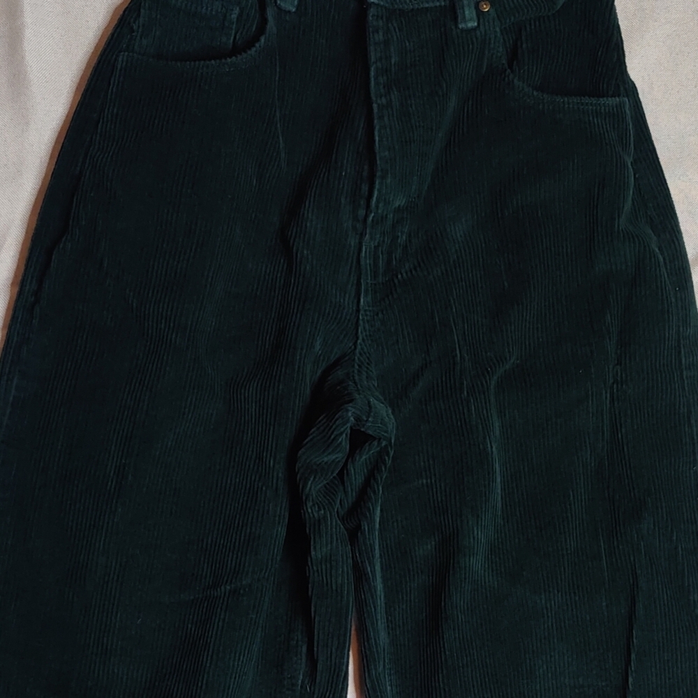 Empyre Teal Corduroy Pants with Branded Interior Print - Picture 2 of 8
